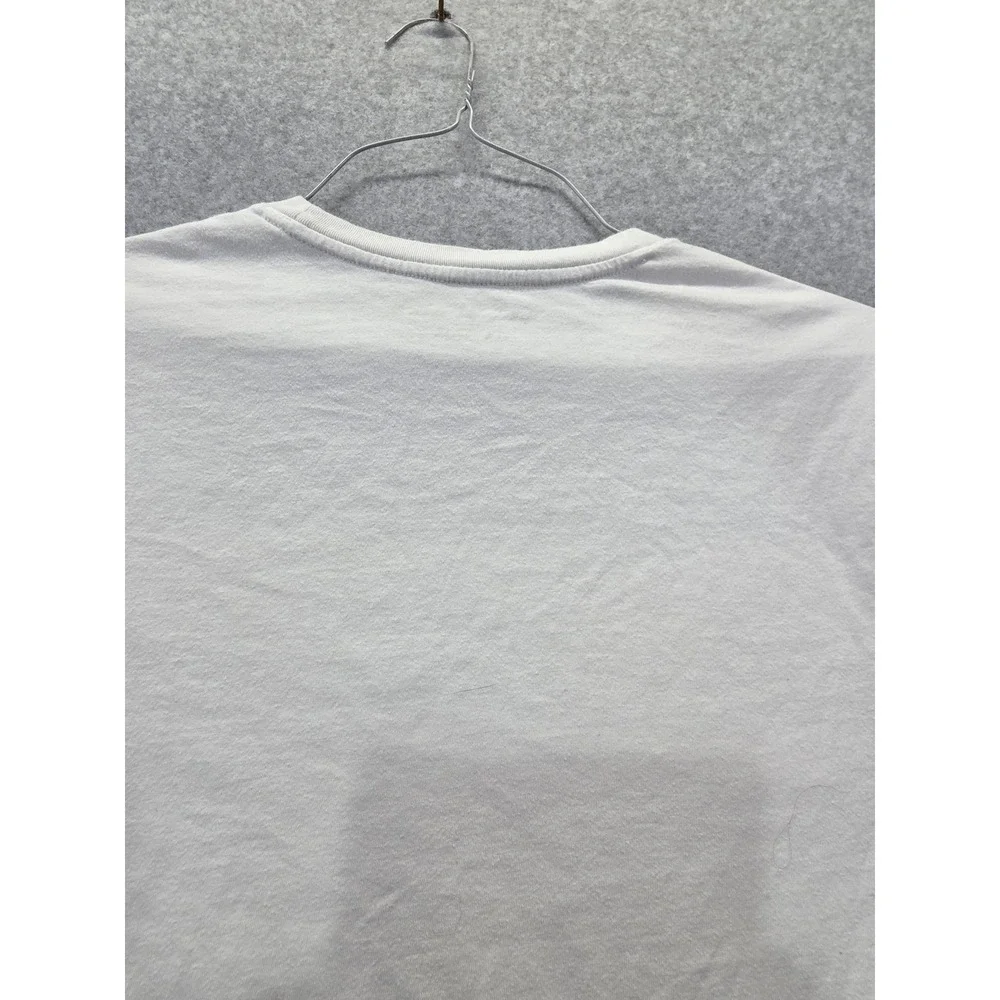 Banana Republic Mens Hot Air Balloon Graphic T-Shirt Gray Large Crew Neck Cotton